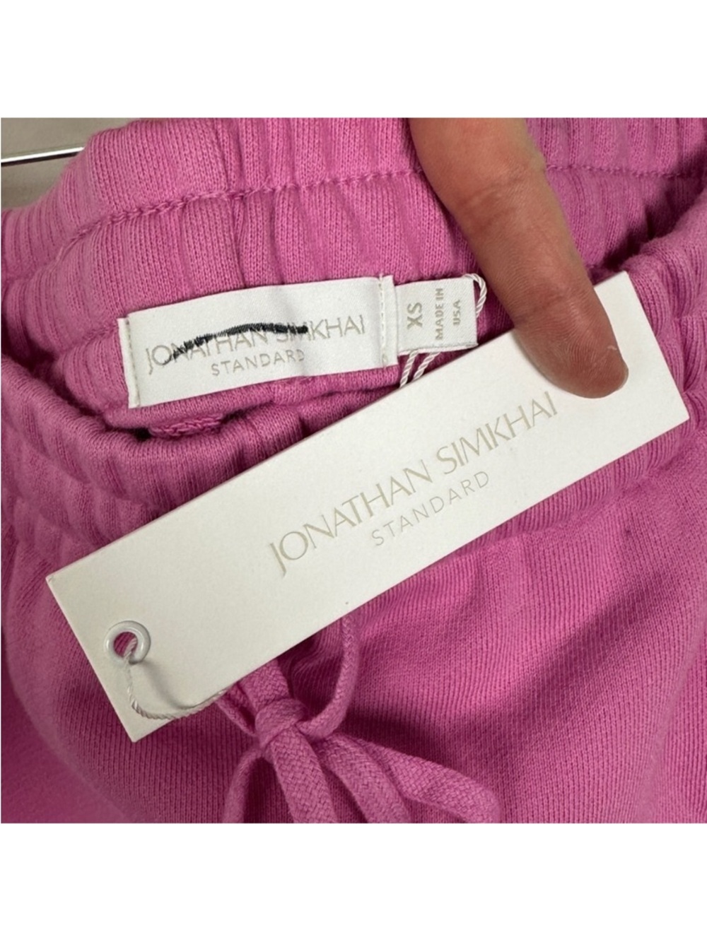 Jonathan Simkhai orchard Pink Drawstring Joggers - Picture 6 of 8